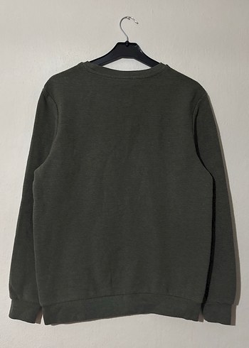 Defacto Haki Erkek Sweatshirt S Beden - Görsel 3