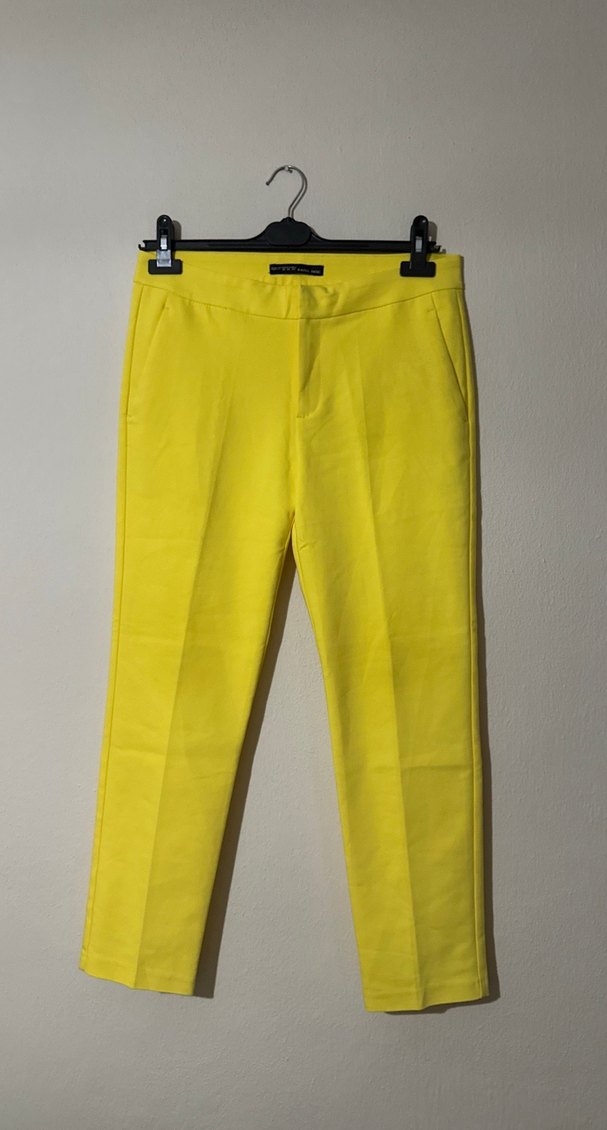 Karol Basic Sarı Kadın Kumaş Pantolon XL - Görsel 3