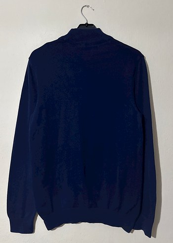 LCW Lacivert %100 Pamuk Erkek Yüksek Yaka Kazak - Görsel 4