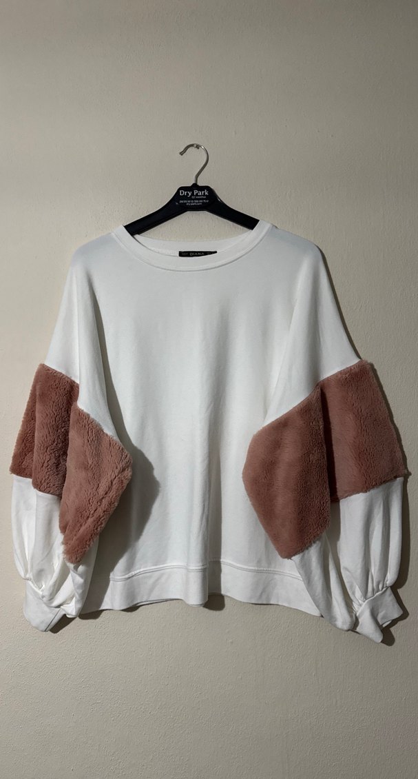 Balon Kollu Kadın Bluz S Beden - Görsel 2