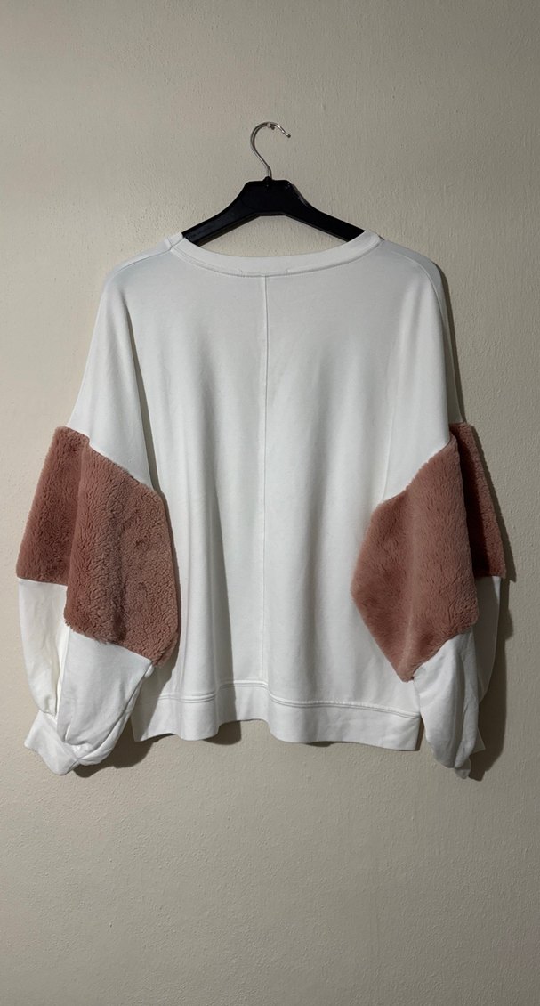 Balon Kollu Kadın Bluz S Beden - Görsel 4