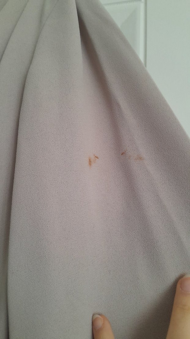 Bej Saten Görünümlü tesettür elbise - Görsel 4