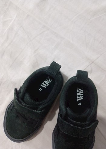 22 Beden Siyah Erkek Çocuk Spor Ayakkabı Velcro