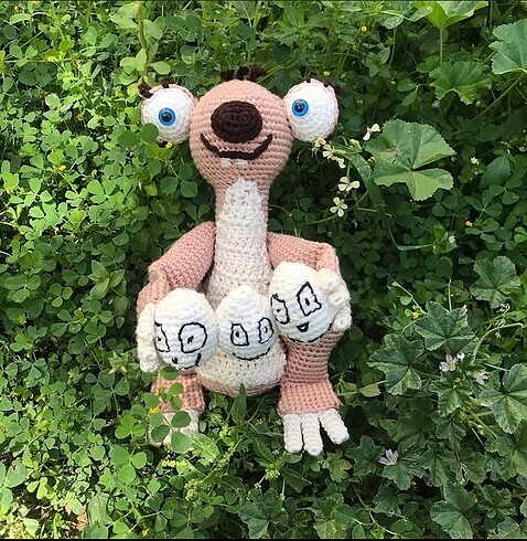 Diğer Amigurumi buz devri Sid