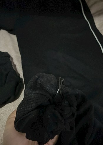 Siyah Rahat Kesim Kadın Eşofman - Görsel 3