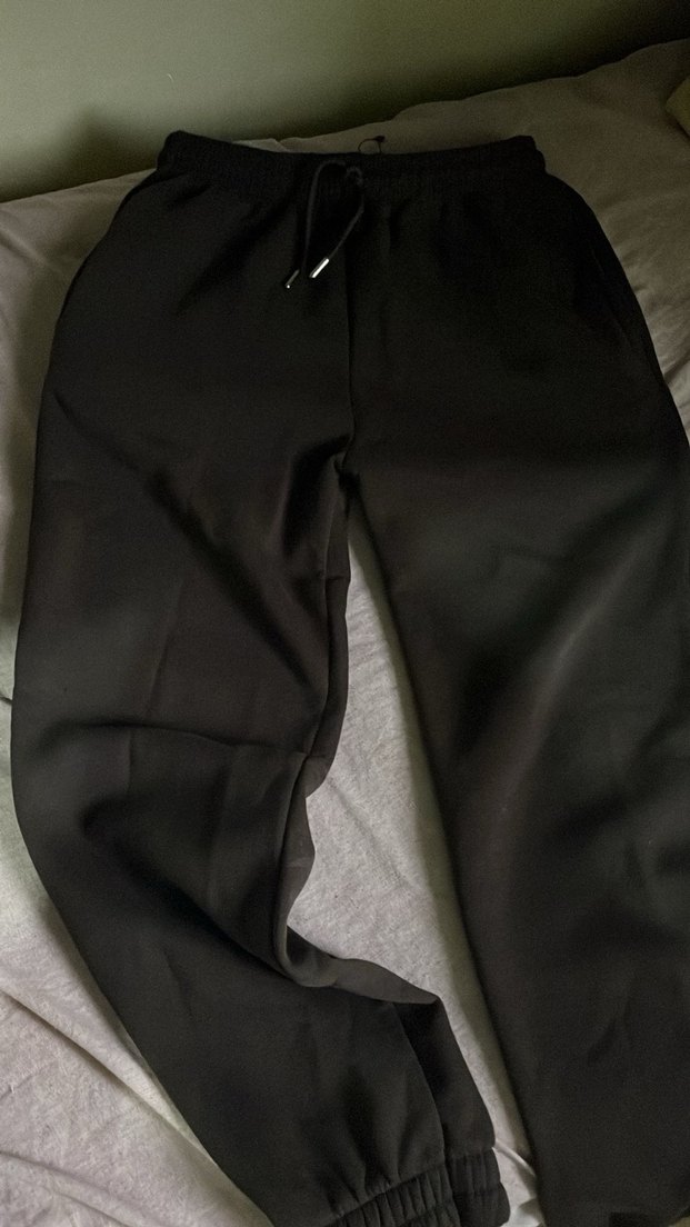 Kahverengi Rahat Kesim Kadın Eşofman Altı - Görsel 3