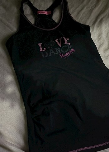 Siyah Straplez Baskılı Atlet - Görsel 2