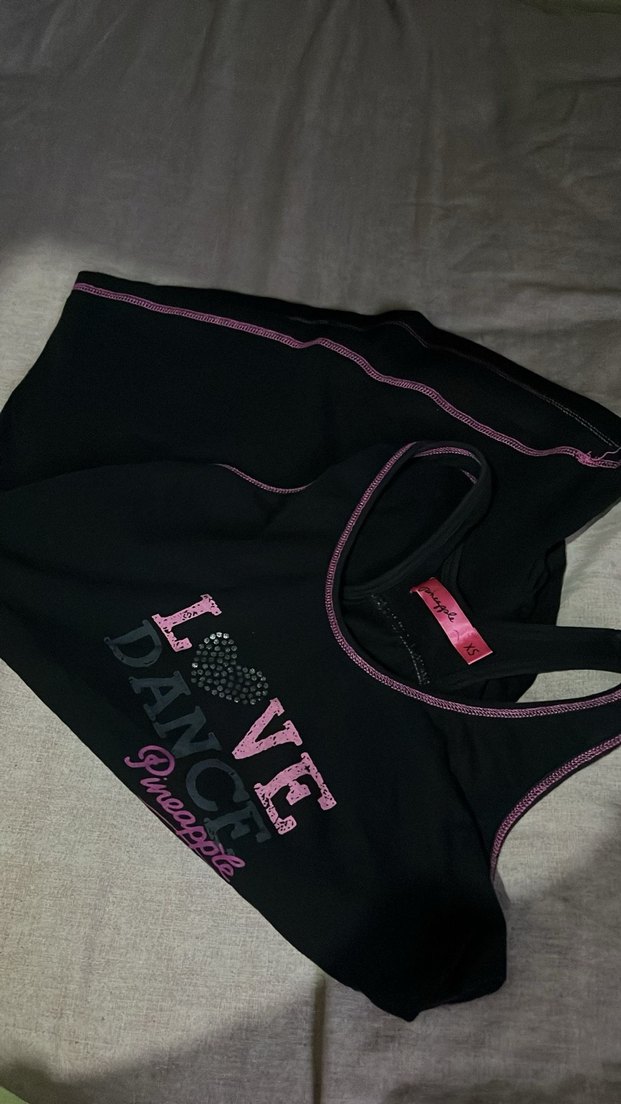 Siyah Straplez Baskılı Atlet - Görsel 3