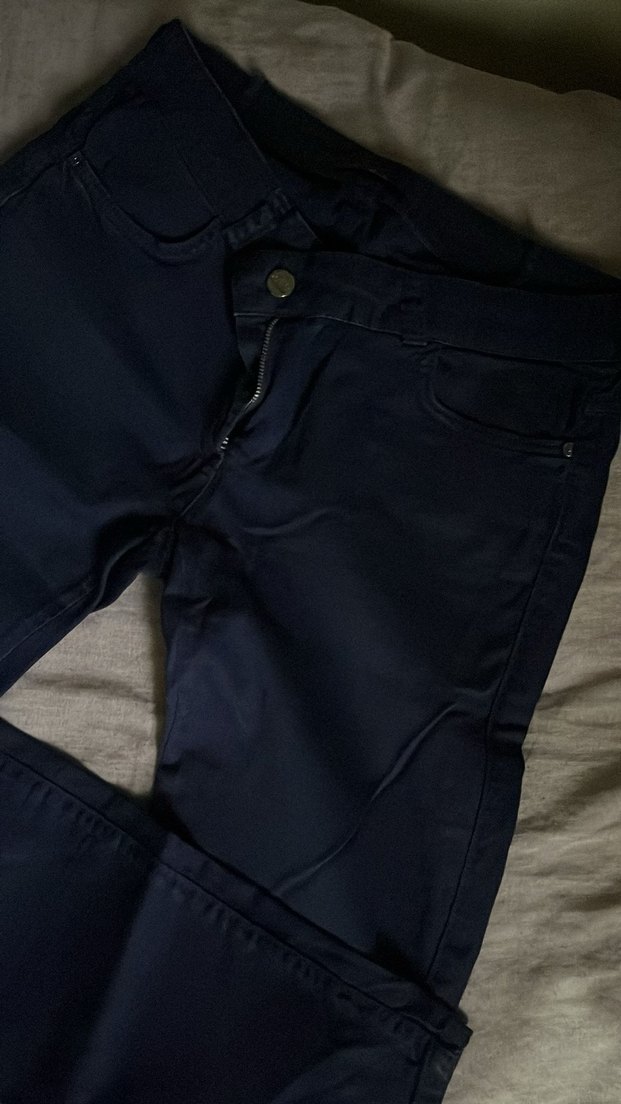 Lacivert Kadın Kot Pantolon - Görsel 4