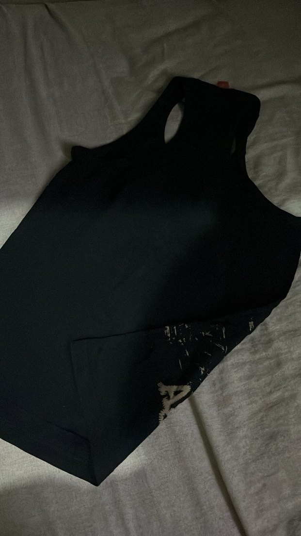 Siyah Baskılı Şık Atlet - Görsel 2