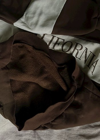 Kadın Kahverengi Pamuklu Baskılı Sweatshirt - Görsel 3