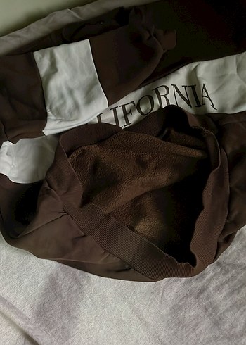 Kadın Kahverengi Pamuklu Baskılı Sweatshirt - Görsel 2