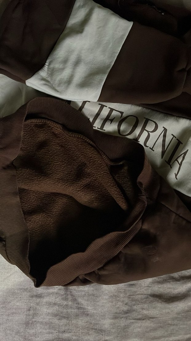 Kadın Kahverengi Pamuklu Baskılı Sweatshirt - Görsel 3