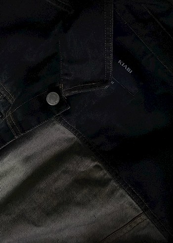 lacivert Düğmeli Kot Ceket - Görsel 4