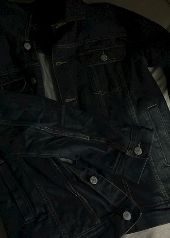 lacivert Düğmeli Kot Ceket - Görsel 2