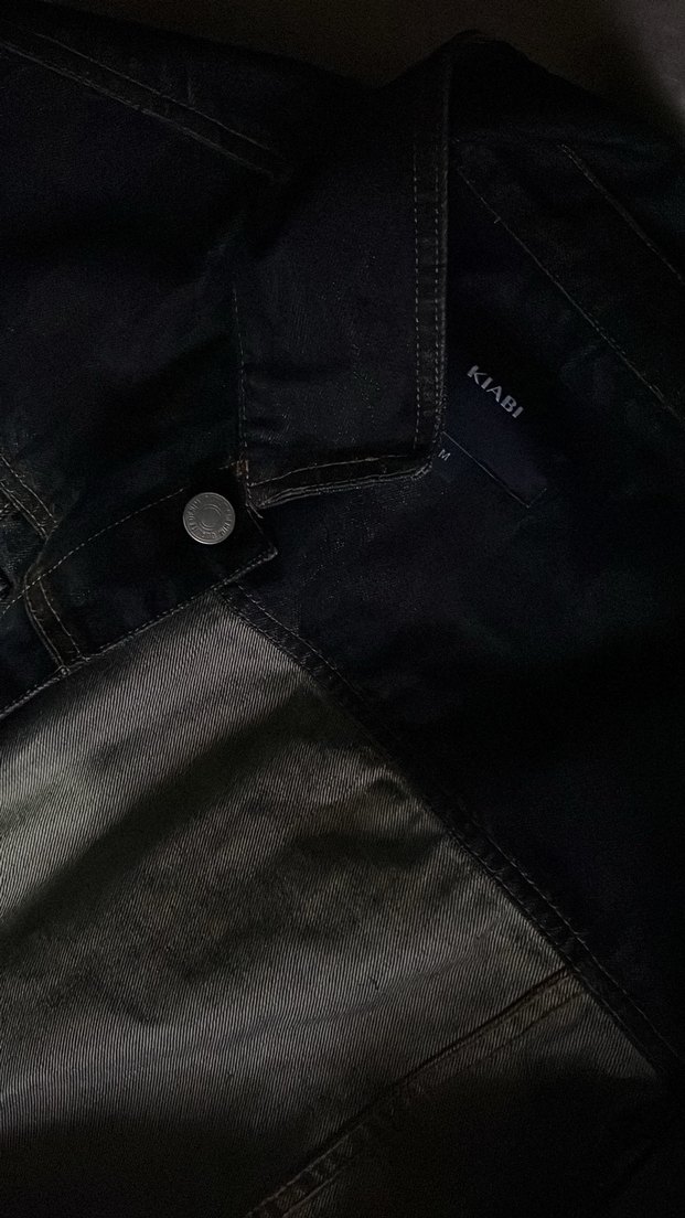 lacivert Düğmeli Kot Ceket - Görsel 4