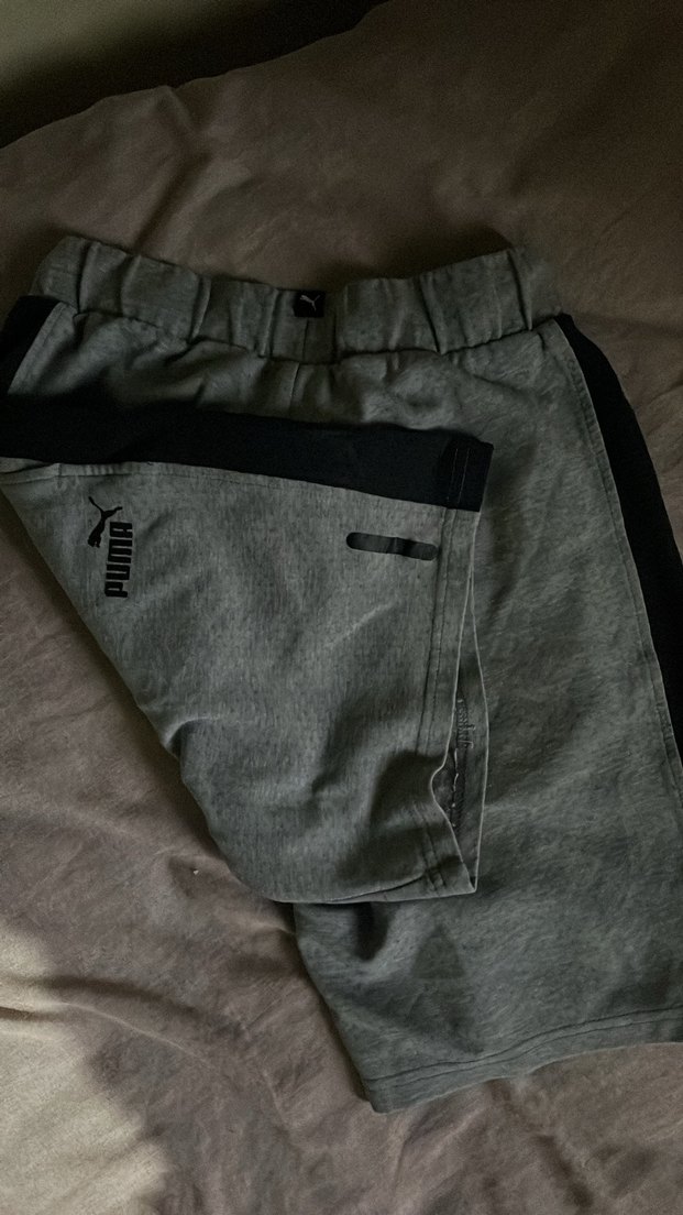 Gri Puma Fermuarlı Şort - Görsel 5