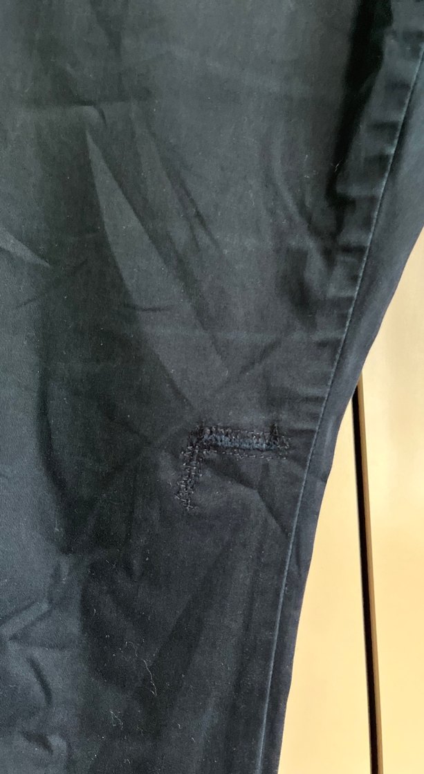 Kadın Lacivert Kemerli Normal Boy Denim Pantolon - Görsel 2