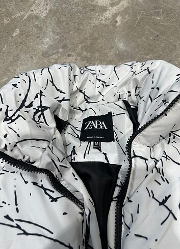 l Beden Oversize Zara erkek şişme mont 