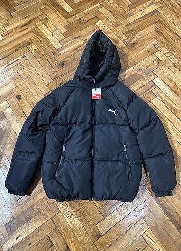 Puma Kapşonlu şişme erkek mont kaban