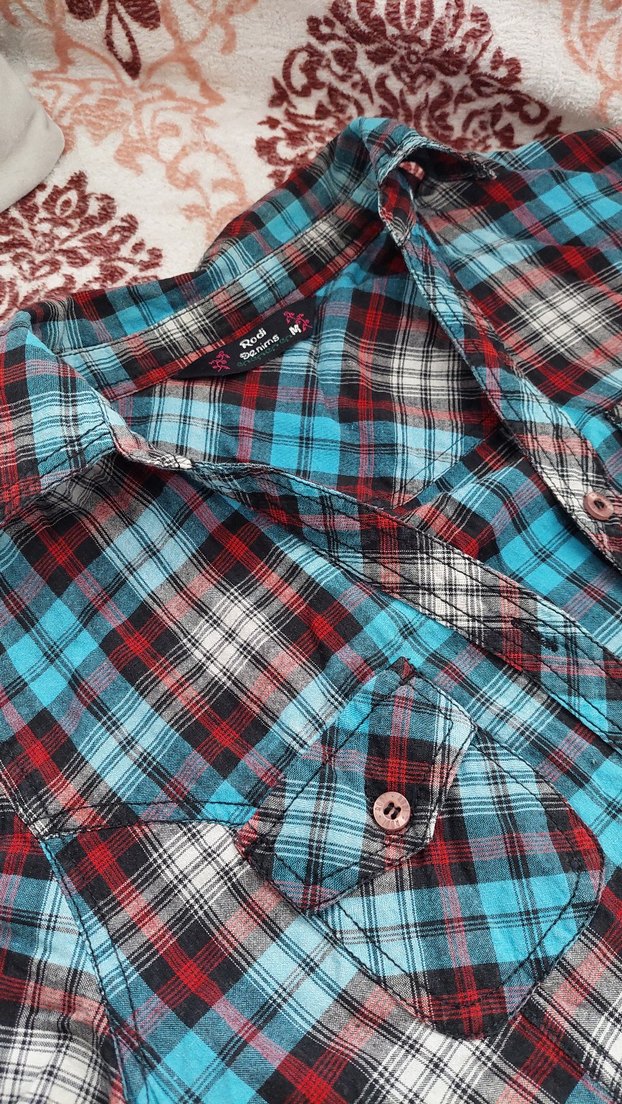 Kadın renkli gömlek - Görsel 2