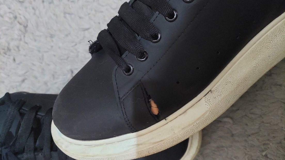 Siyah Düz Tabanlı erkek Spor Ayakkabı - Görsel 4