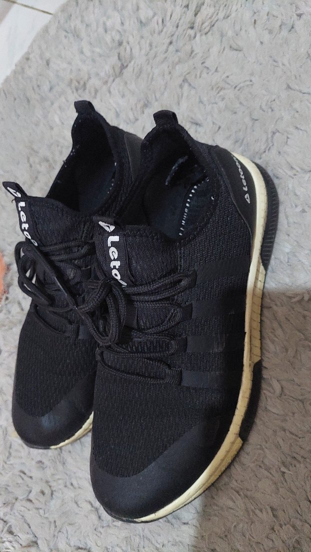 Siyah Bağcıklı Spor erkek Sneaker - Görsel 2