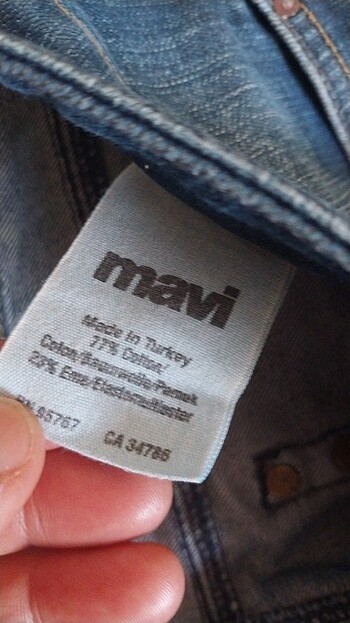 34 Beden mavi Renk 34 kot pantolon