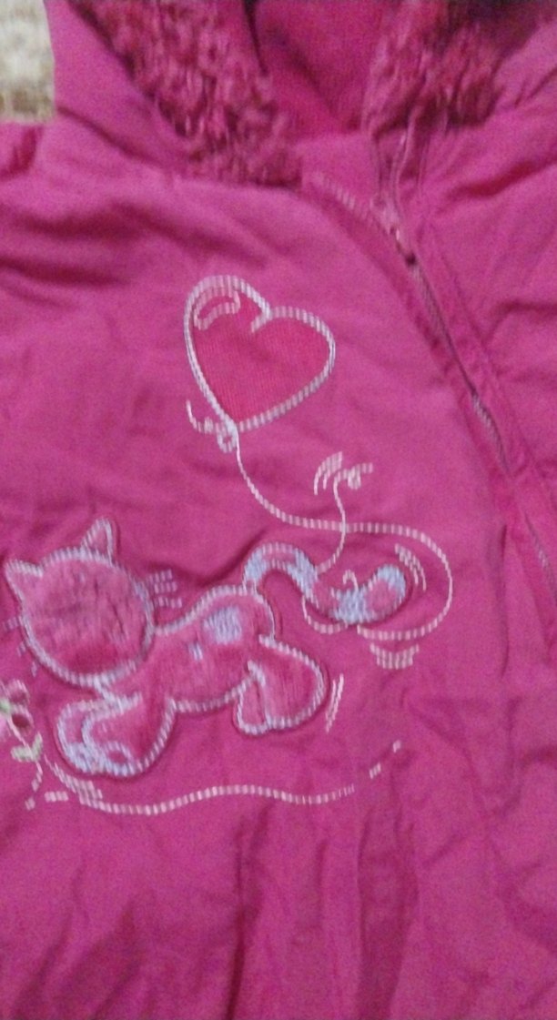 Kapüşonlu Pembe Nakışlı Bebek Tulumu - Görsel 3