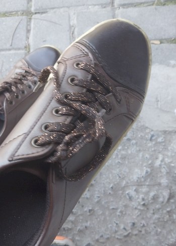 Erkek Kahverengi Street Style Ayakkabı Bağcıkları 37 numara - Görsel 3