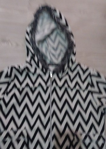 Zebra Desenli Midi Kadın Yağmurluk - Görsel 3