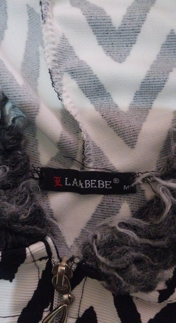 Zebra Desenli Midi Kadın Yağmurluk - Görsel 4