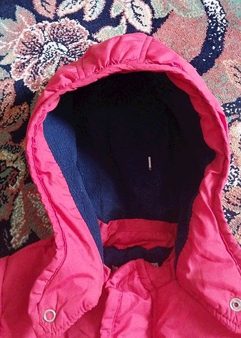 Fermuarlı Pembe Bebek Kış Tulumu - Görsel 3