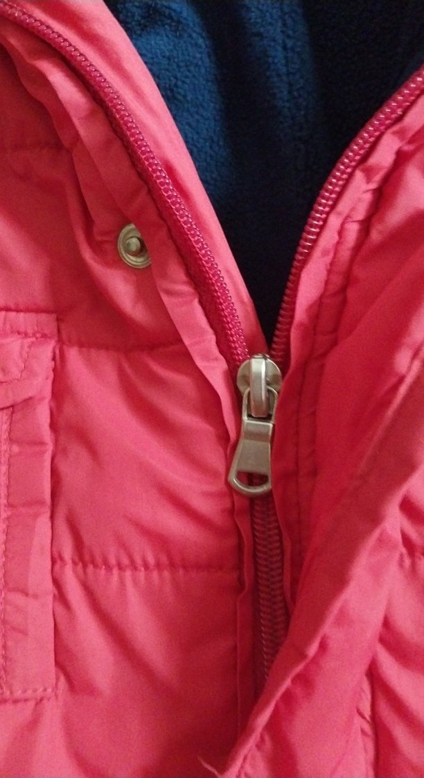 Fermuarlı Pembe Bebek Kış Tulumu - Görsel 5