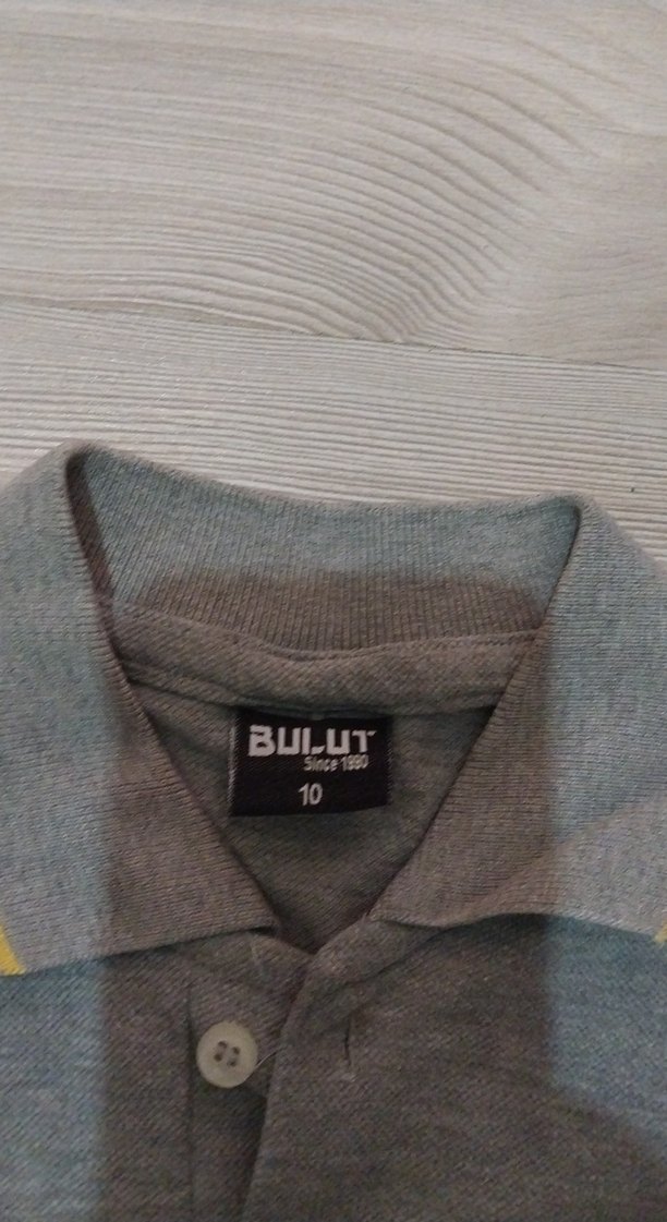 Gri Erkek Polo Tişört, Kısa Kollu, Regular Fit - Görsel 3