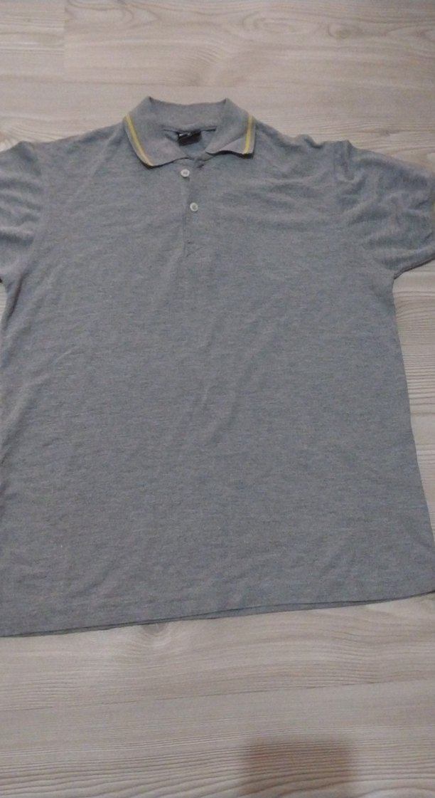 Gri Erkek Polo Tişört, Kısa Kollu, Regular Fit - Görsel 2