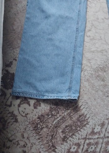 Diğer Geniş Kesim Midi Boy Mavi Kot Pantolon 40 bedendir