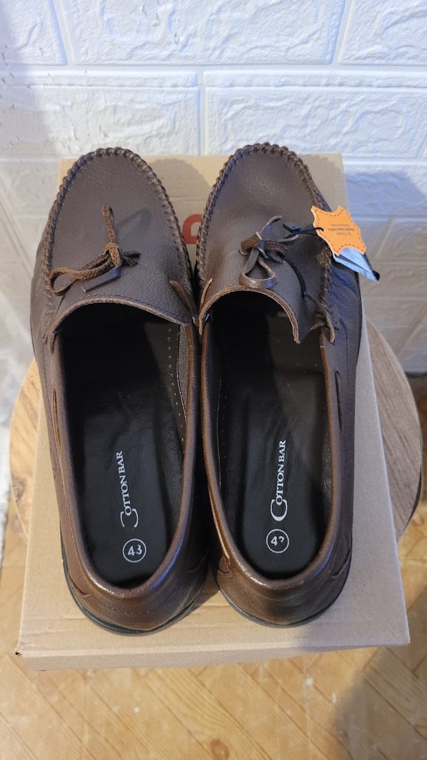 Sıfır Klasik Erkek Deri Kahverengi Ayakkabı - Görsel 4