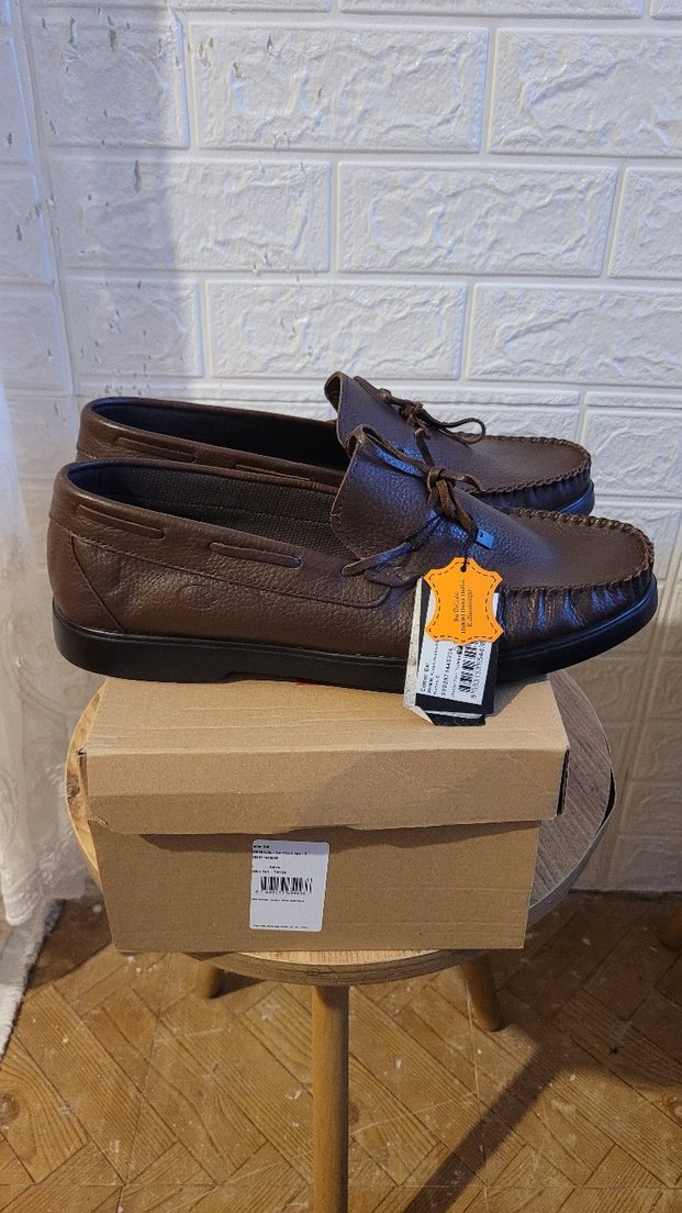 Sıfır Klasik Erkek Deri Kahverengi Ayakkabı - Görsel 2