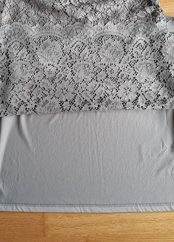 Dantelli Kışlık Elbise Yepyeni - Görsel 5
