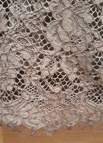 Dantelli Kışlık Elbise Yepyeni - Görsel 8