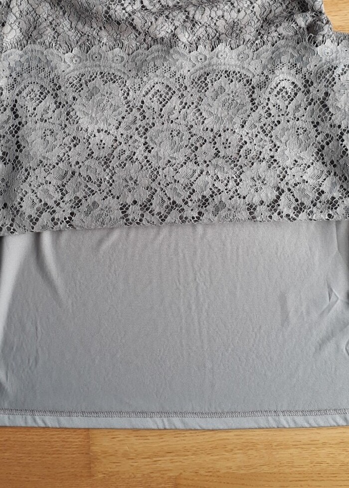 Dantelli Kışlık Elbise Yepyeni - Görsel 5