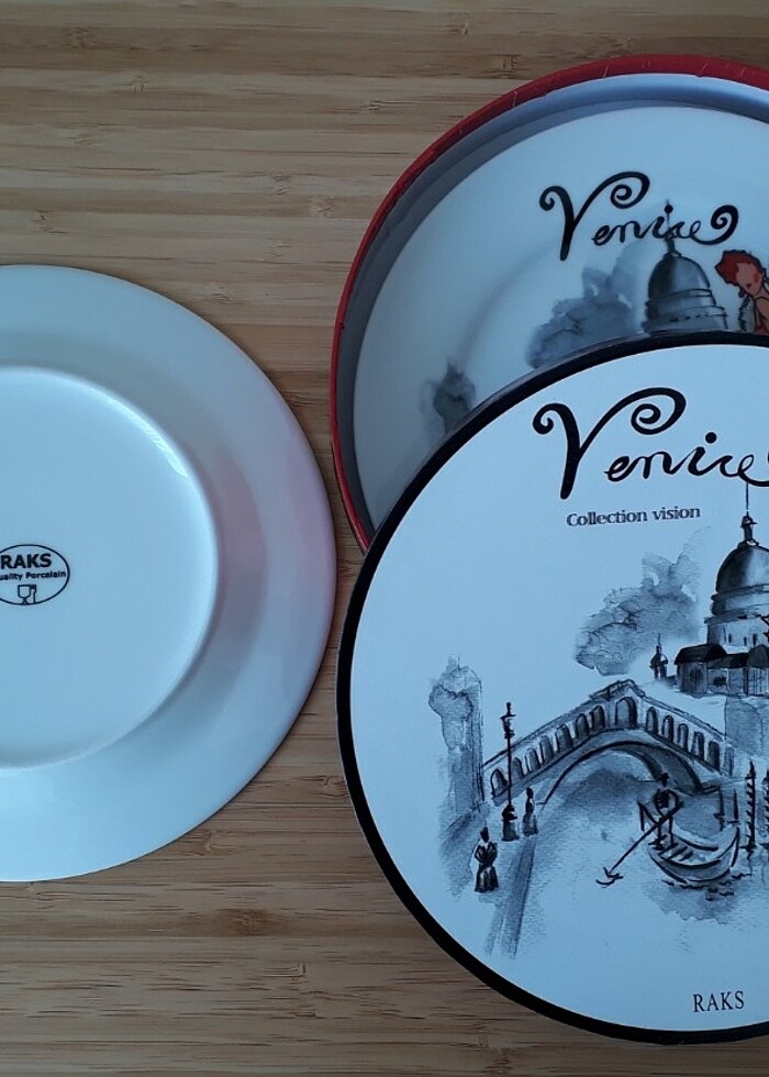 Hediyelik Porselen Tabak ve Kupa Seti - Görsel 4