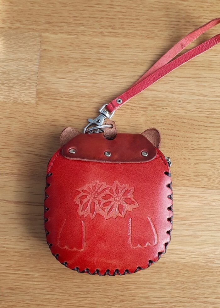 Elişi Deri Kedi Çanta - Görsel 2