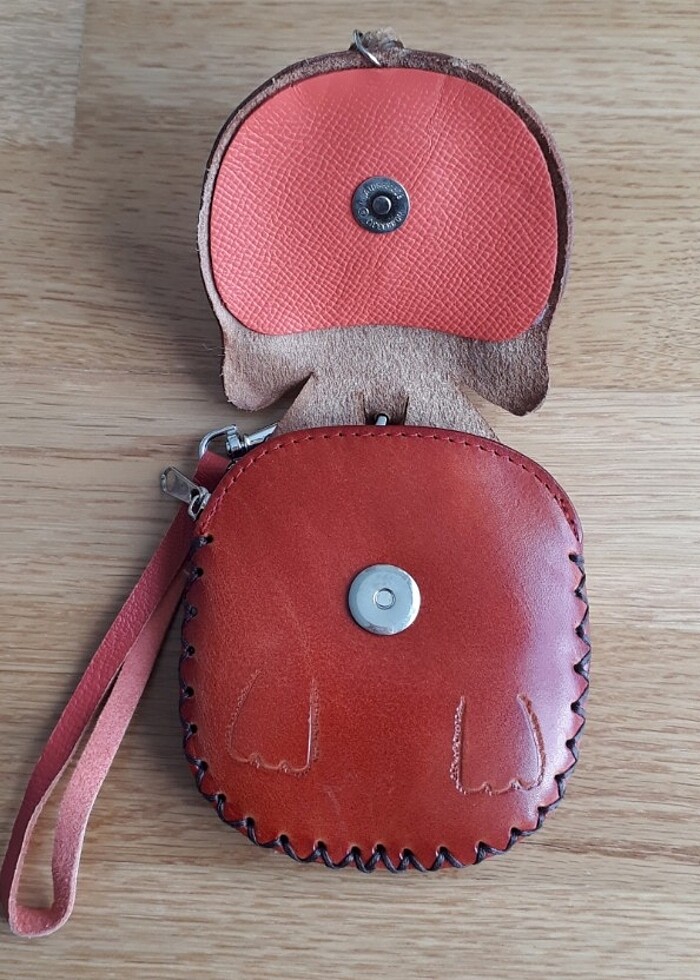 Elişi Deri Kedi Çanta - Görsel 4