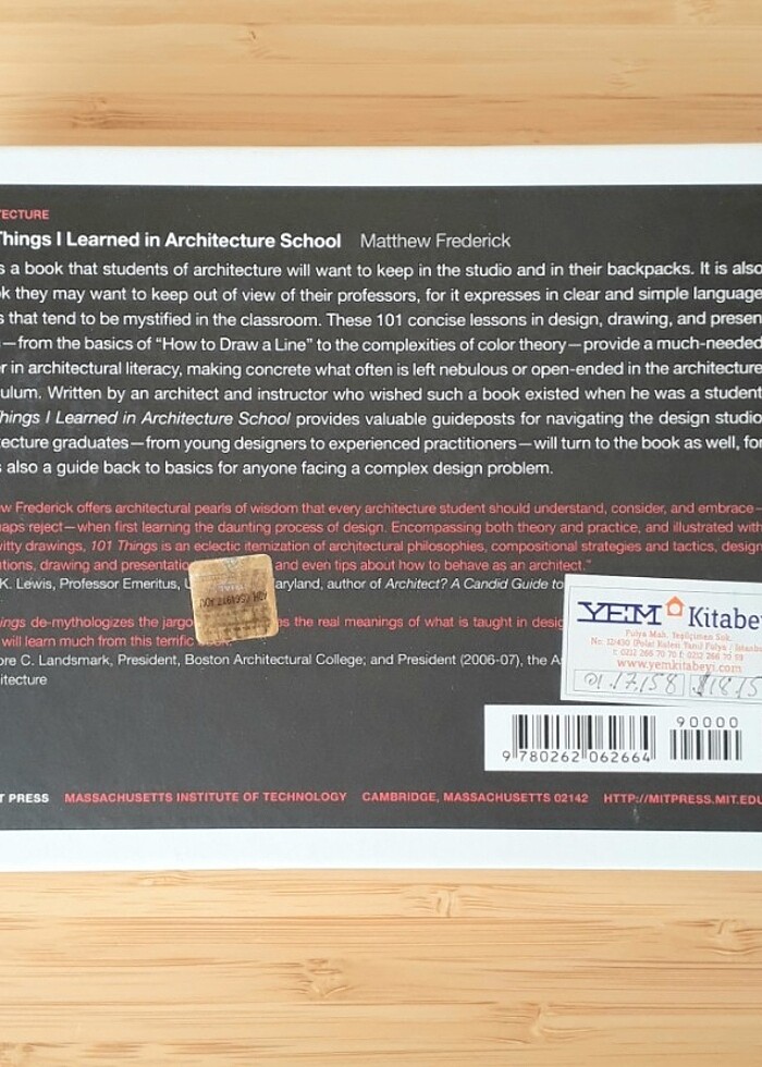Mimarlık Okulunda Öğrendiğim 101 Şey - Görsel 2