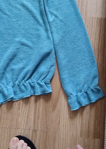 Diğer Mavi Kadın Salaş Sweatshirt