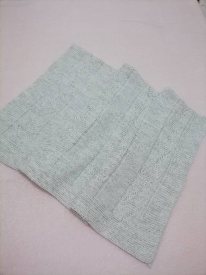 Gri Örgü Bebek Battaniyesi - Görsel 2