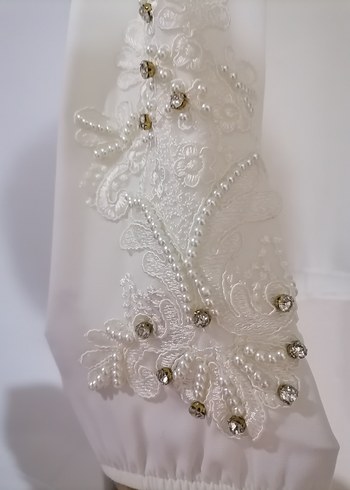 İnci Detaylı Ekru Kadın Gömlek - Görsel 2