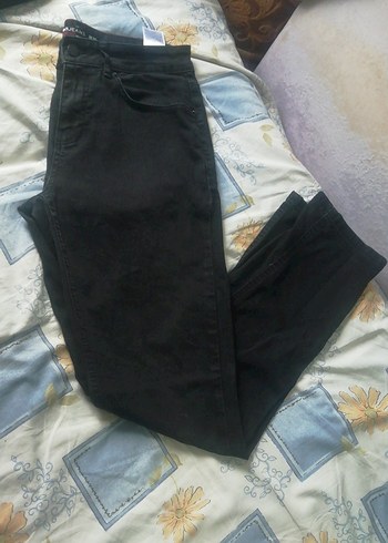 Koyu gri, Bol Kesim Erkek Jean, tertemiz KOTON, 50 TL